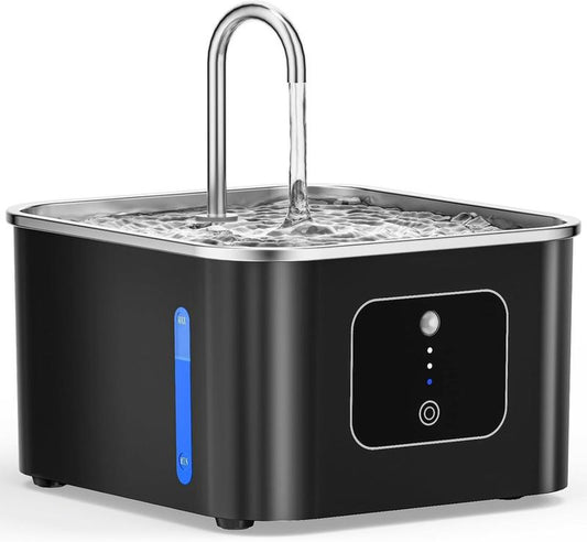 Cat Water Fountain with Automatic Circulation - Quiet Dispenser for Enhanced Hydration 