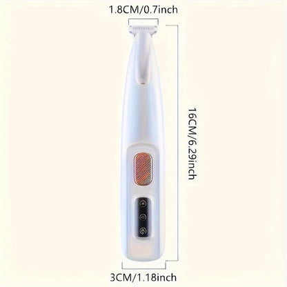 Rechargeable Pet Hair Trimmer Kit, Pet Paw Trimmer, Cordless Quiet Dog Trimmer for Grooming with LED Light, Small Dog Grooming Clippers for Dogs & Cats, Pet Grooming Tool,Waterproof, Low Noise Pet Shaver