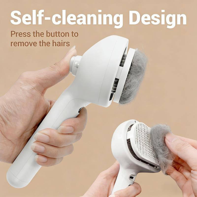 Steam Brush for Pets Long Short Haired, 3-In-1 Spray Dematting Comb with One-Button Clean, Grooming Tool for Small Animals