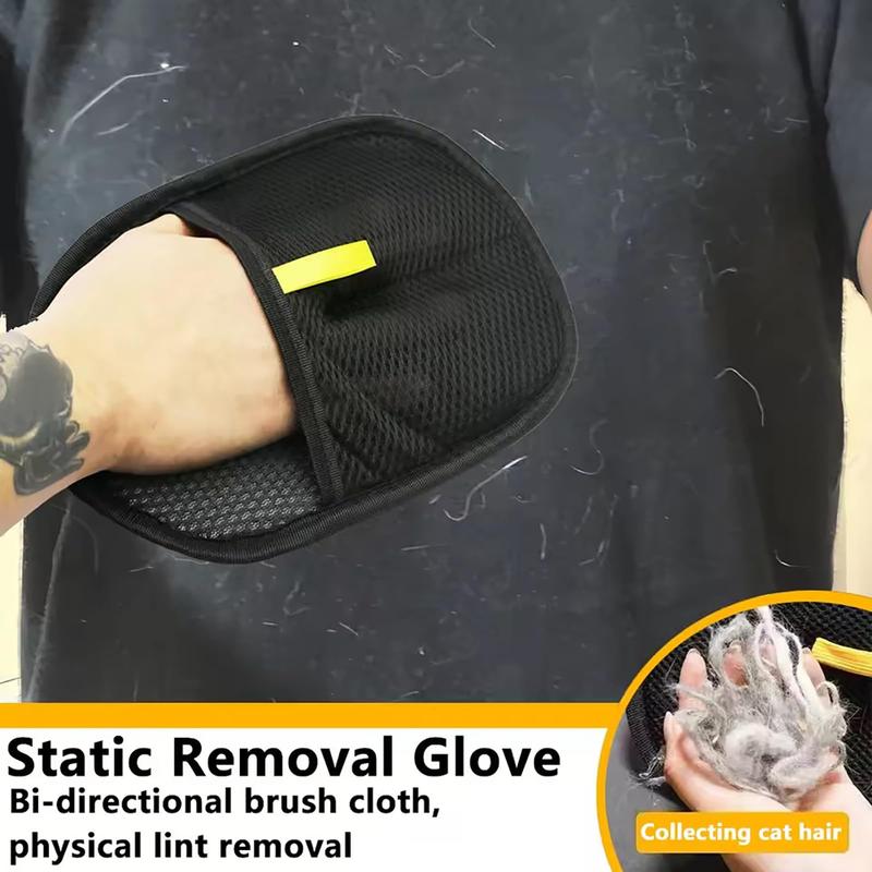 [Use Horizontally] Pet Hair Remover Glove, Electrostatic Removal Gloves for Pet Hair, Pet Hair Remover Gloves for Dog & Cat, Reusable Pet Hair Remover Glove for Carpet, Couch, Clothing, Furniture（Need to Be Used Horizontally）